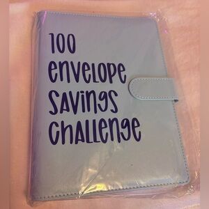 Light Blue Savings Challenge Binder